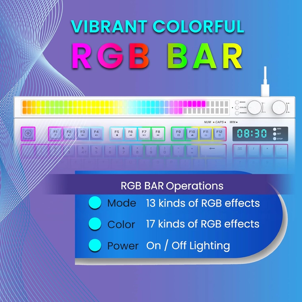 Ant Esports Gaming Keyboard USB MK1900 RGB view 3